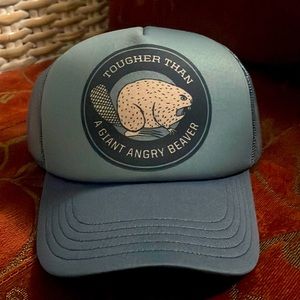 NWT Duluth trading co Beaver hat cap “tougher than a giant angry beaver”